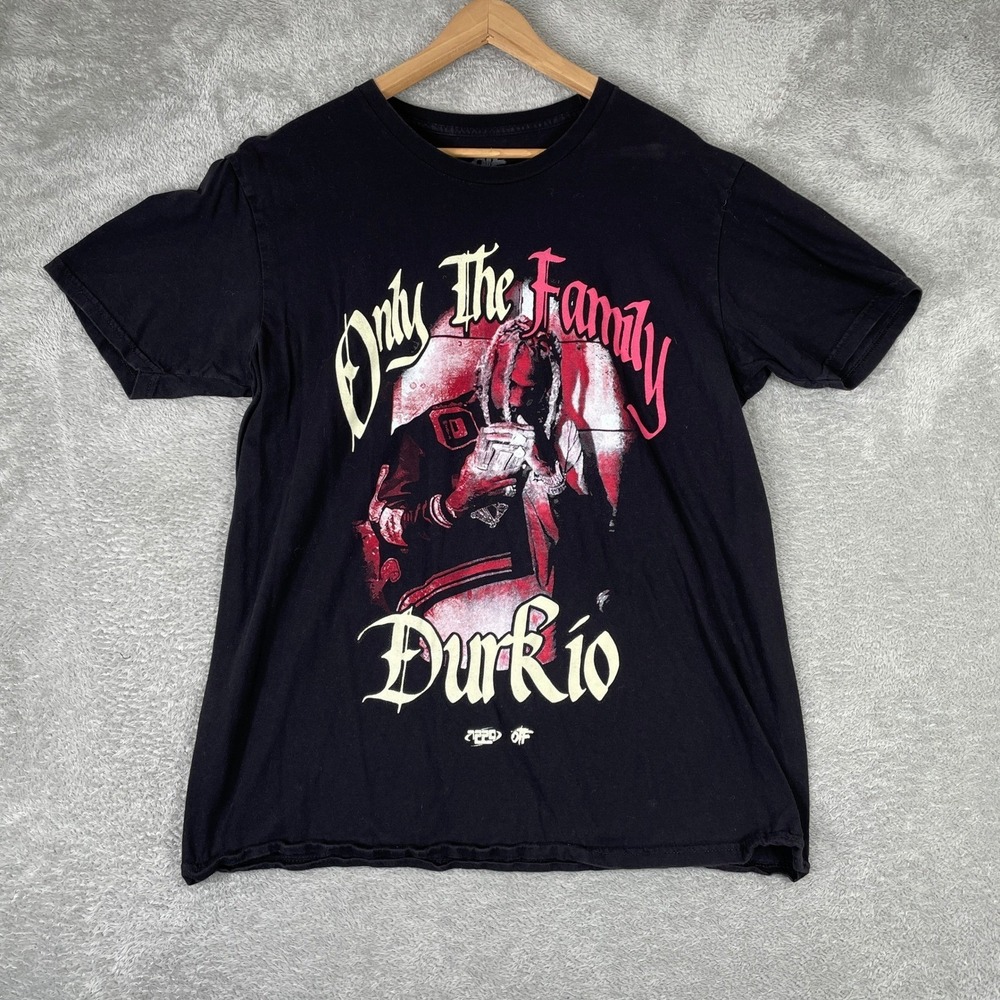 OTF Lil Durk Shirt Mens Large Black Only The Family Durkio Rap Tee Streetwear
